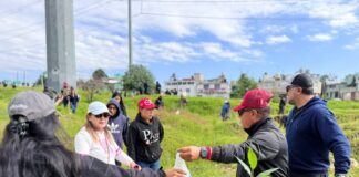 Supervisan Toluca y CFE plantaciones de árboles en Las Torres