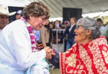Delfina Gómez destina más de 193 millones de pesos a carreteras en el norte del Estado de México y anuncia obras sociales y de salud.